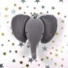 Gray Elephant wall decore