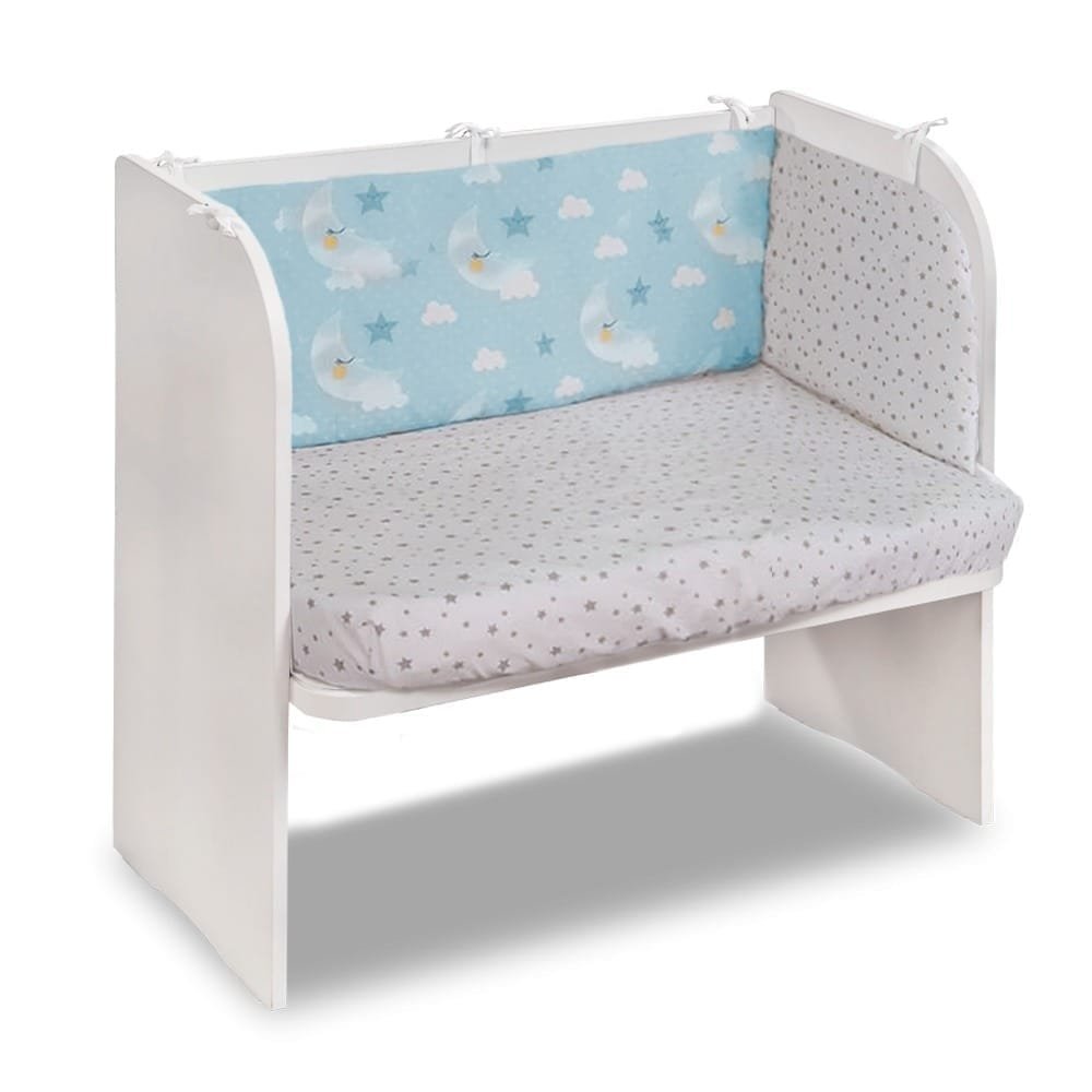 next to me crib blue