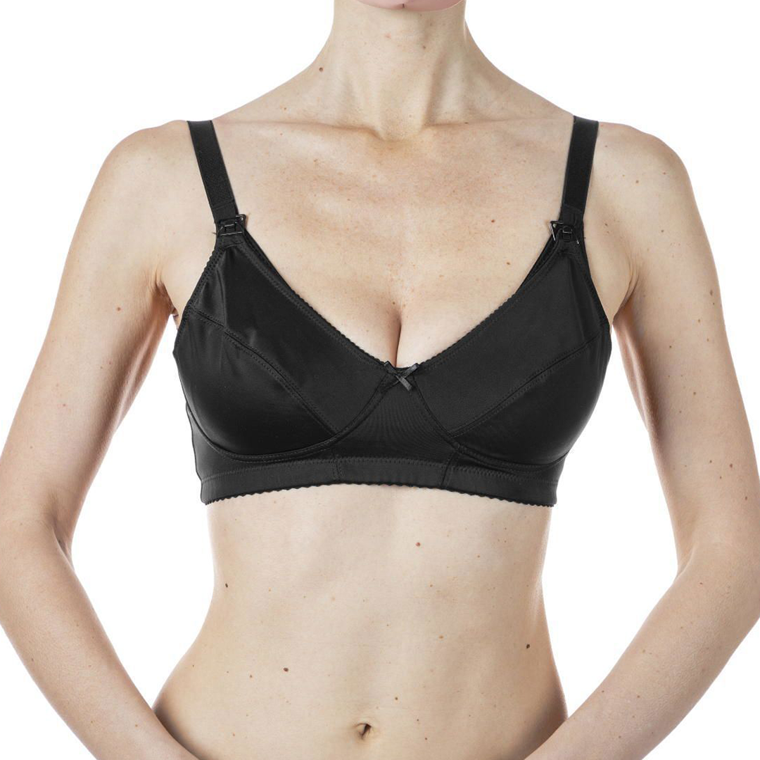 Chicco Microfiber Nursing Bra, Black (4C) - Ozey Home