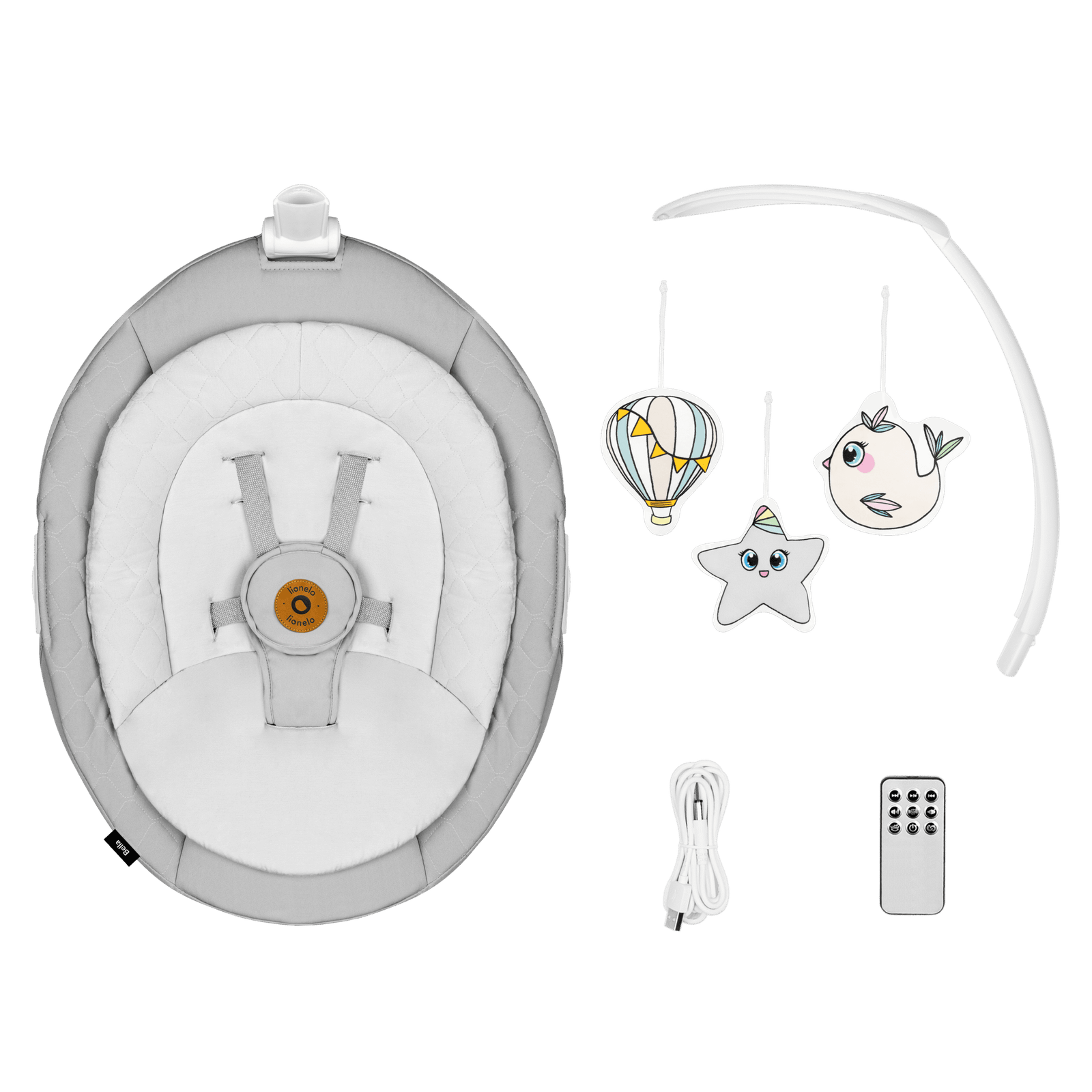 Lionelo Bella Set Grey Concrete — Rocker Set 2in1 - Image 28