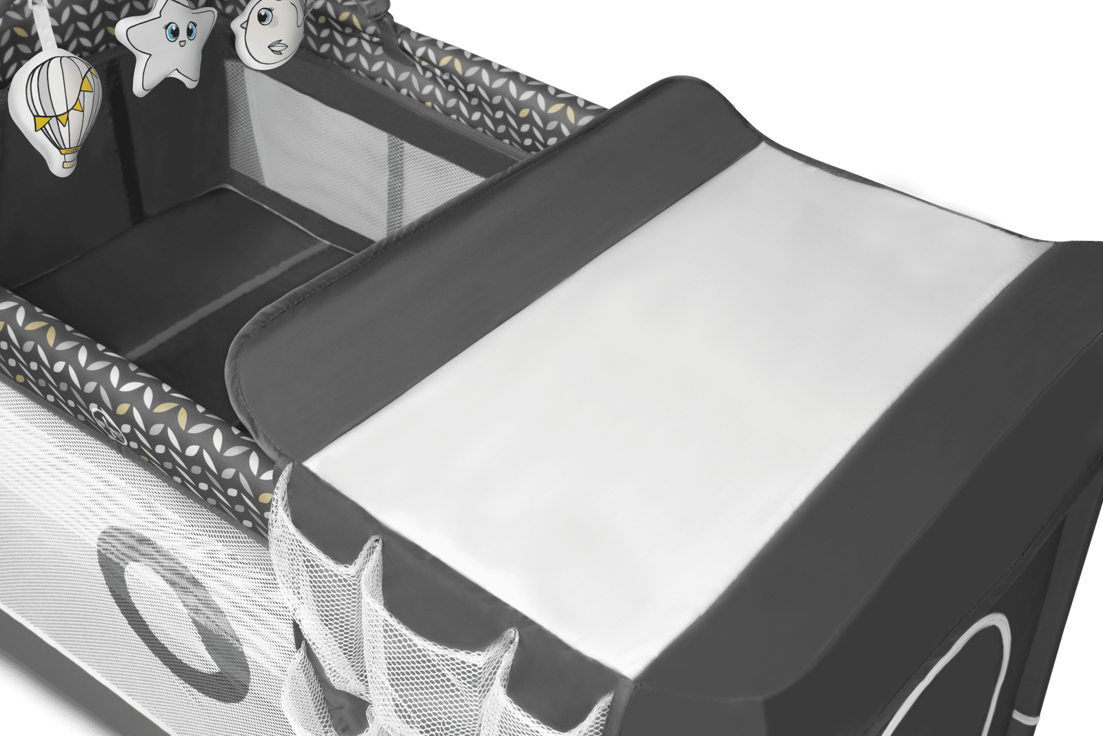 Lionelo Flower Grey Scandi — Cot 2in1 - Image 9