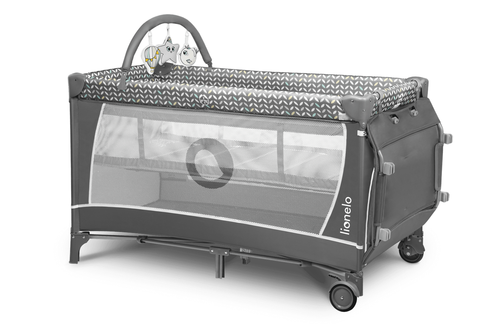 Lionelo Flower Grey Scandi — Cot 2in1 - Image 14