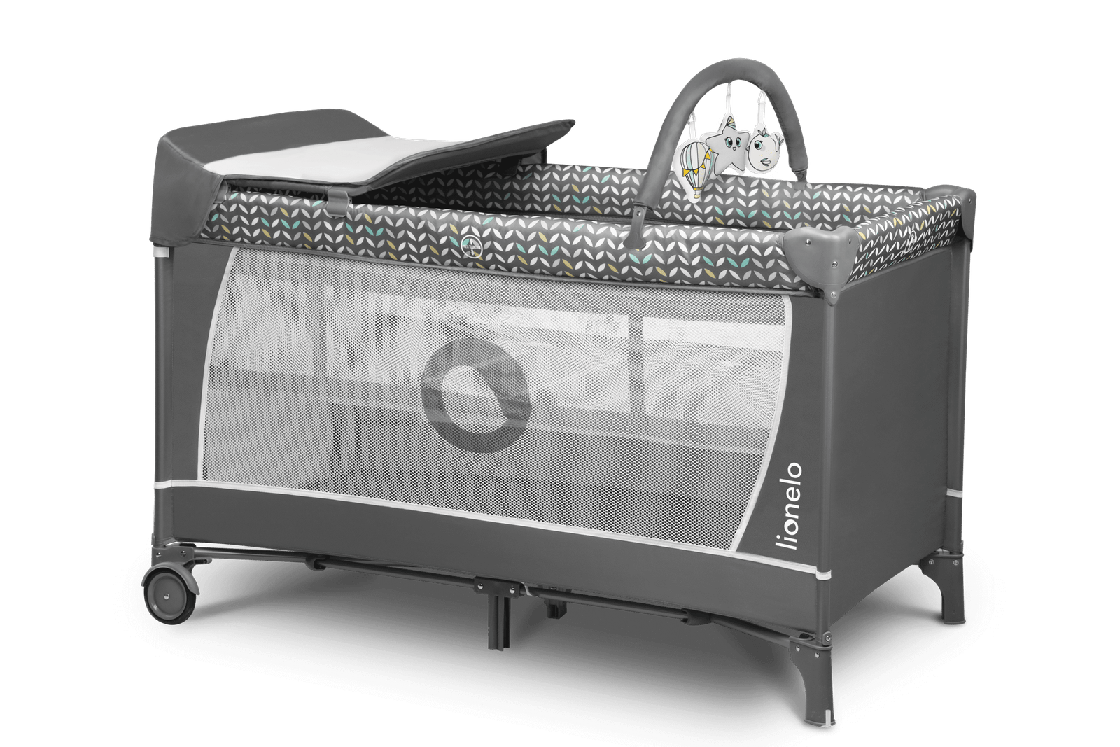 Lionelo Flower Grey Scandi — Cot 2in1 - Image 19