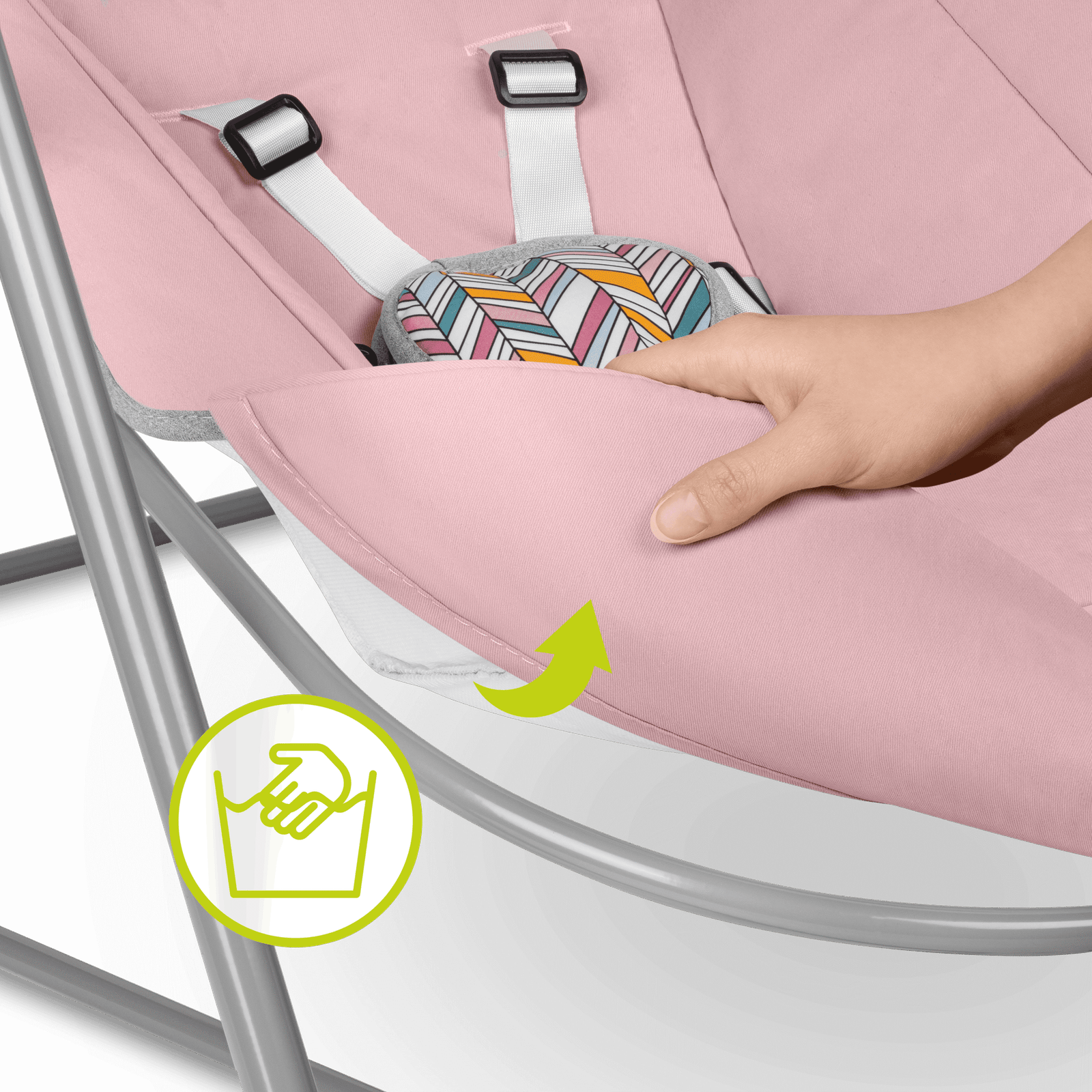 Lionelo Swinging Chair Otto Pink product thumbnail 13