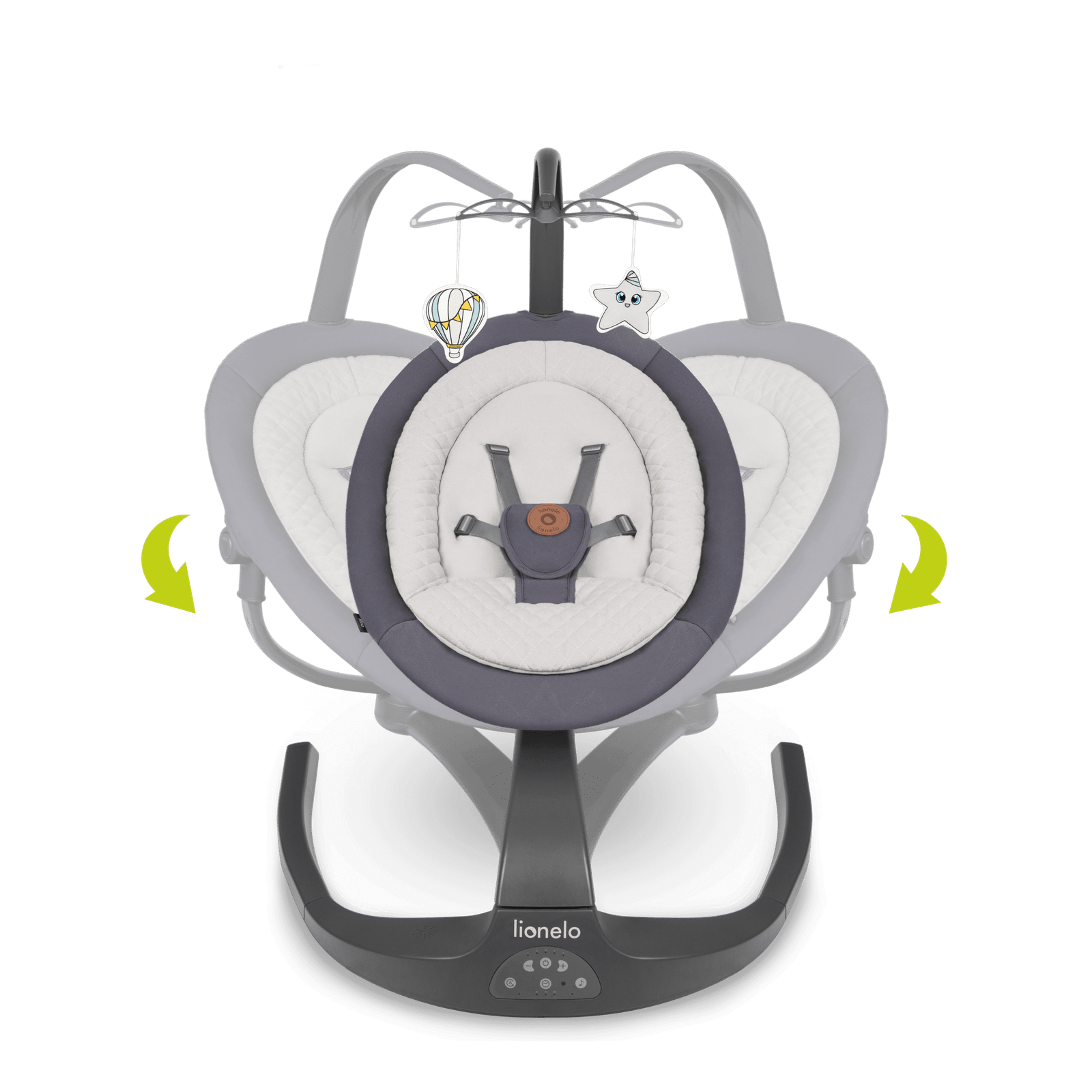 Lionelo Rina Grey Concrete — Bouncer – rocker product thumbnail 7