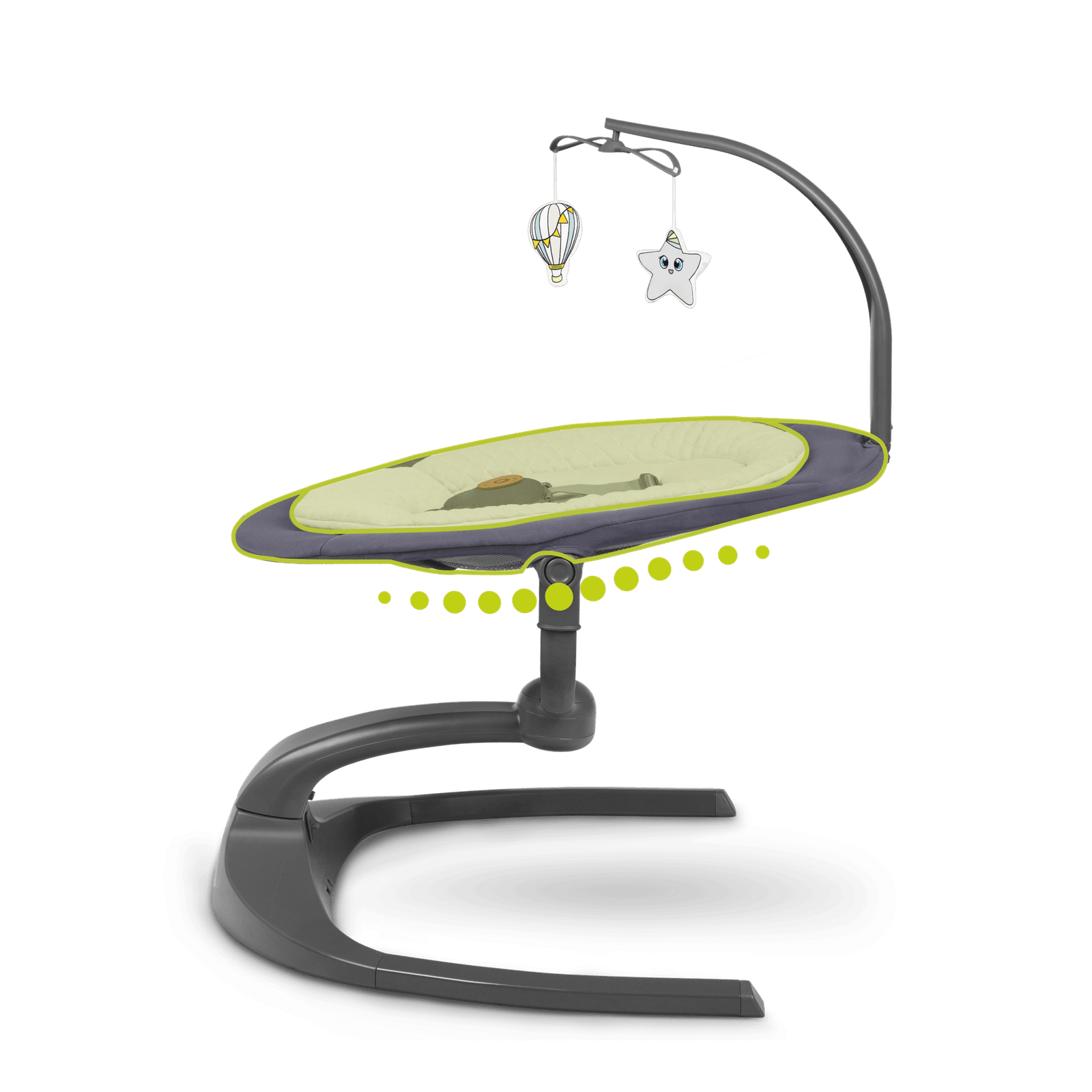 Lionelo Rina Grey Concrete — Bouncer – rocker product thumbnail 2