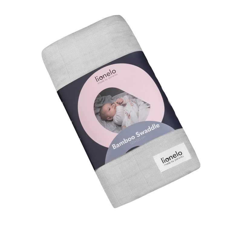 Lionelo Bamboo Swaddle Grey Stone — Swaddle for baby product thumbnail 2