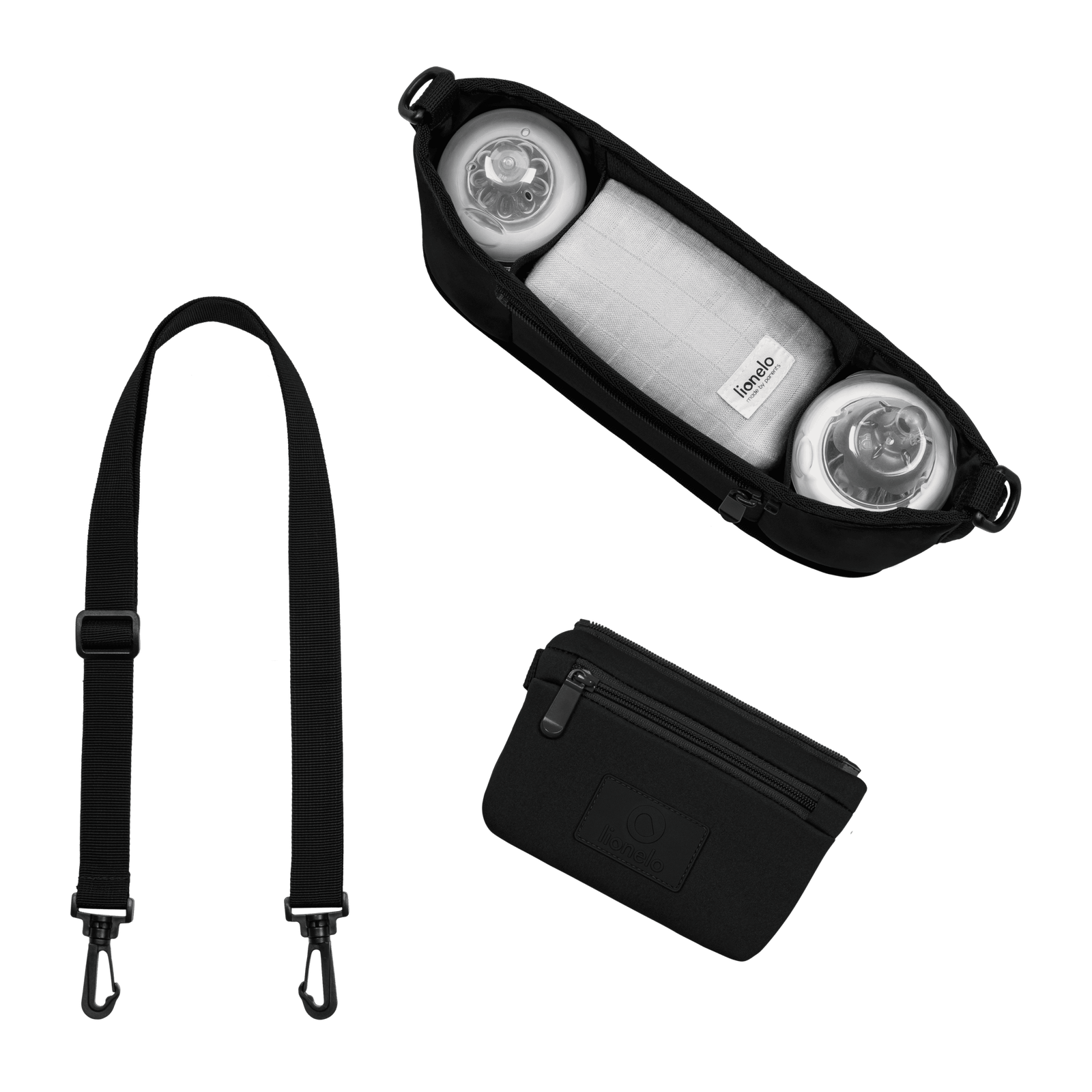 Lionelo Little Cube Black — Pram organizer product thumbnail 2