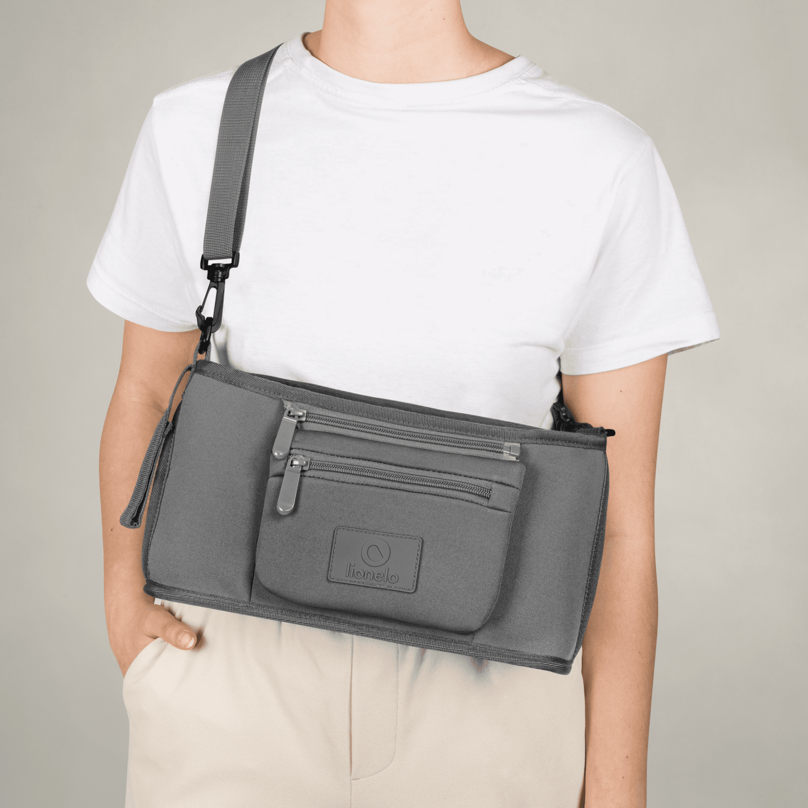 Lionelo Little Cube Grey — Pram organizer product thumbnail 9