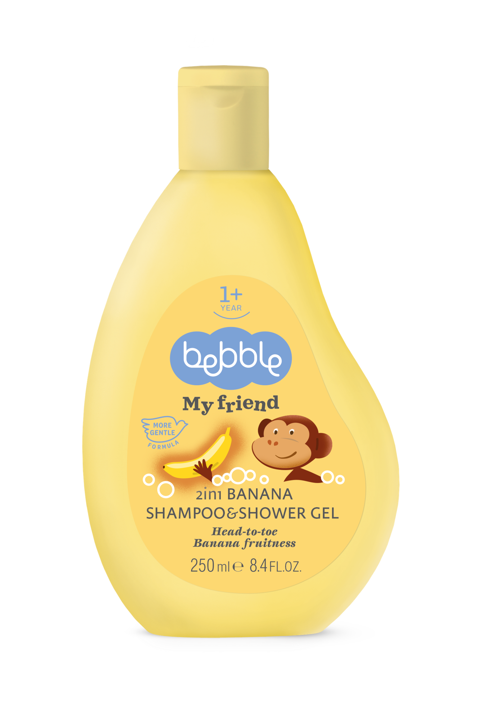 Bebble My Friend 2 in 1 Shampoo & Shower Gel Banana 250 ml