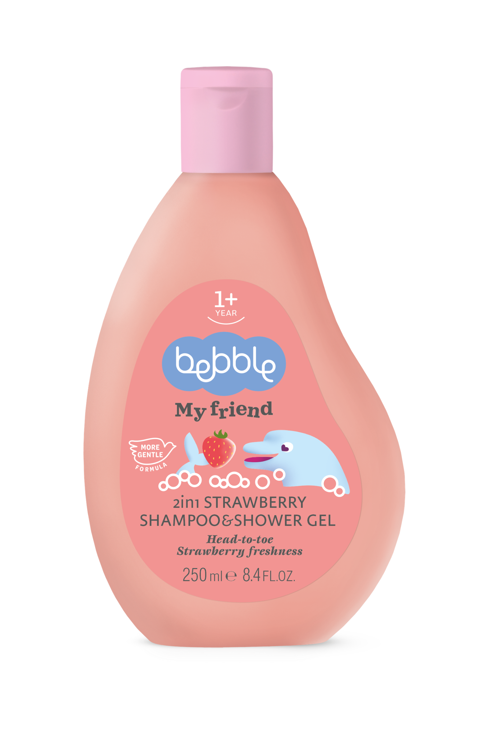 Bebble My Friend 2 in 1 Shampoo & Shower Gel Strawberry 250 ml