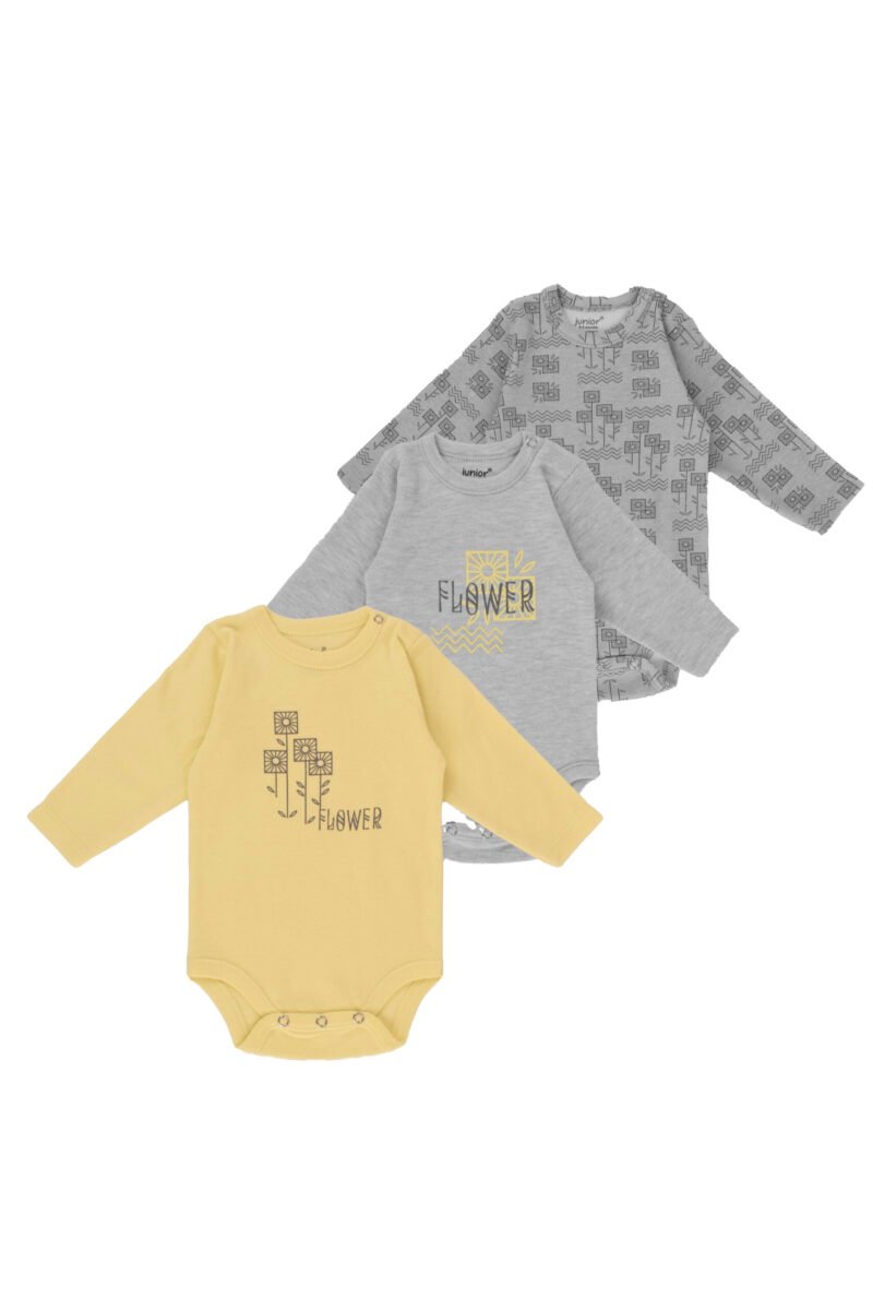 Junior Bodysuit Long Sleeve Square flower product thumbnail 5
