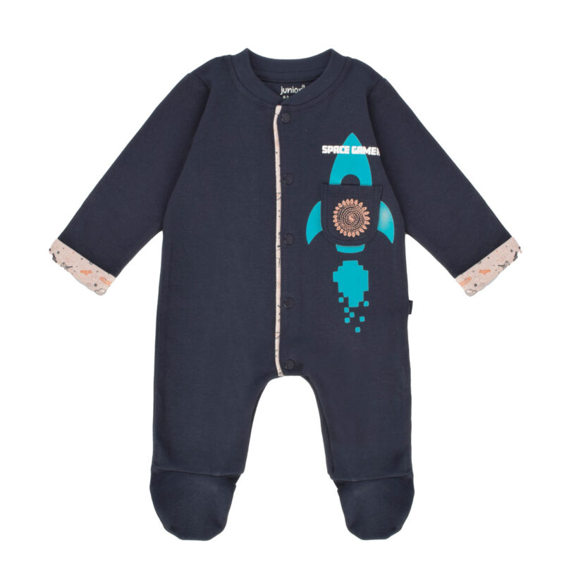 Junior Printed Romper Space gamer, 6-9M