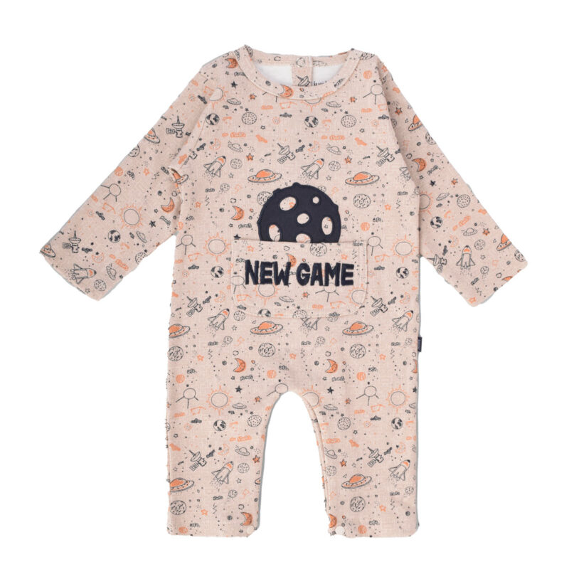 Junior Printed Romper Space gamer, 9-12M