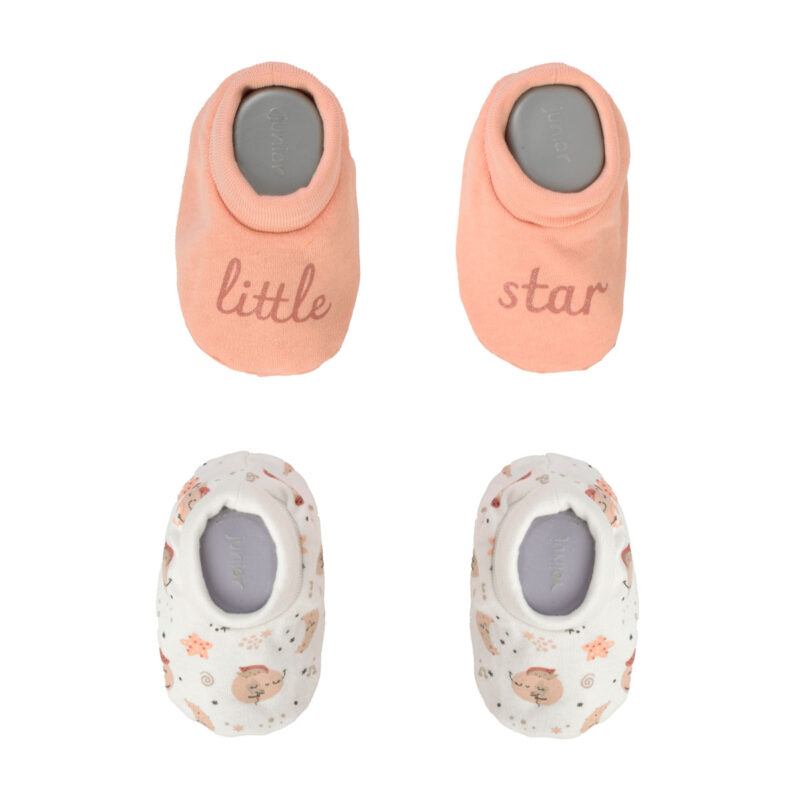Junior Printed Slippers "2 PCS" Musical moon