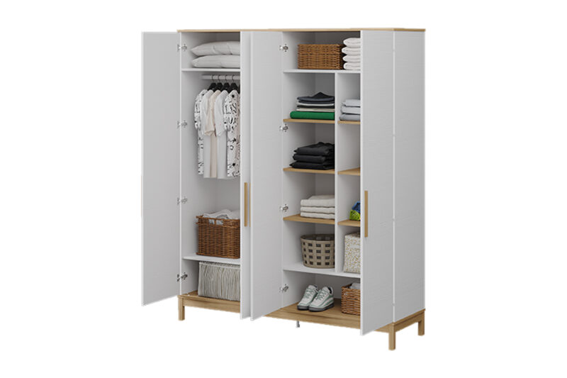 Almila Etto 4 Doors Wardrobe - Image 6