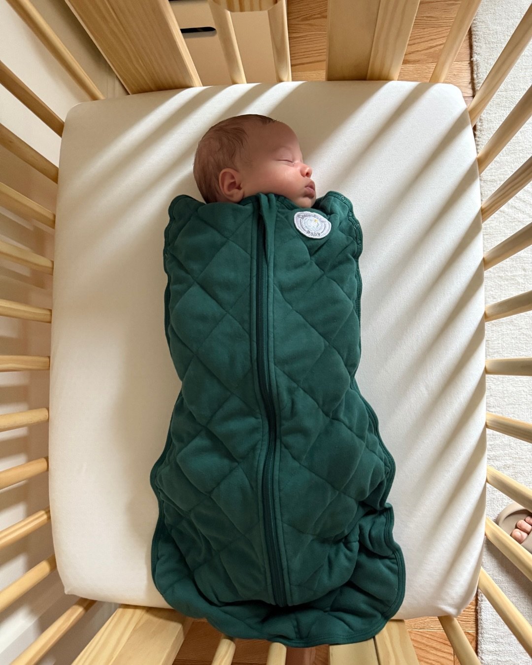 Dream Weighted Sleep Swaddle, Forest Green, 0-6 Months product thumbnail 3