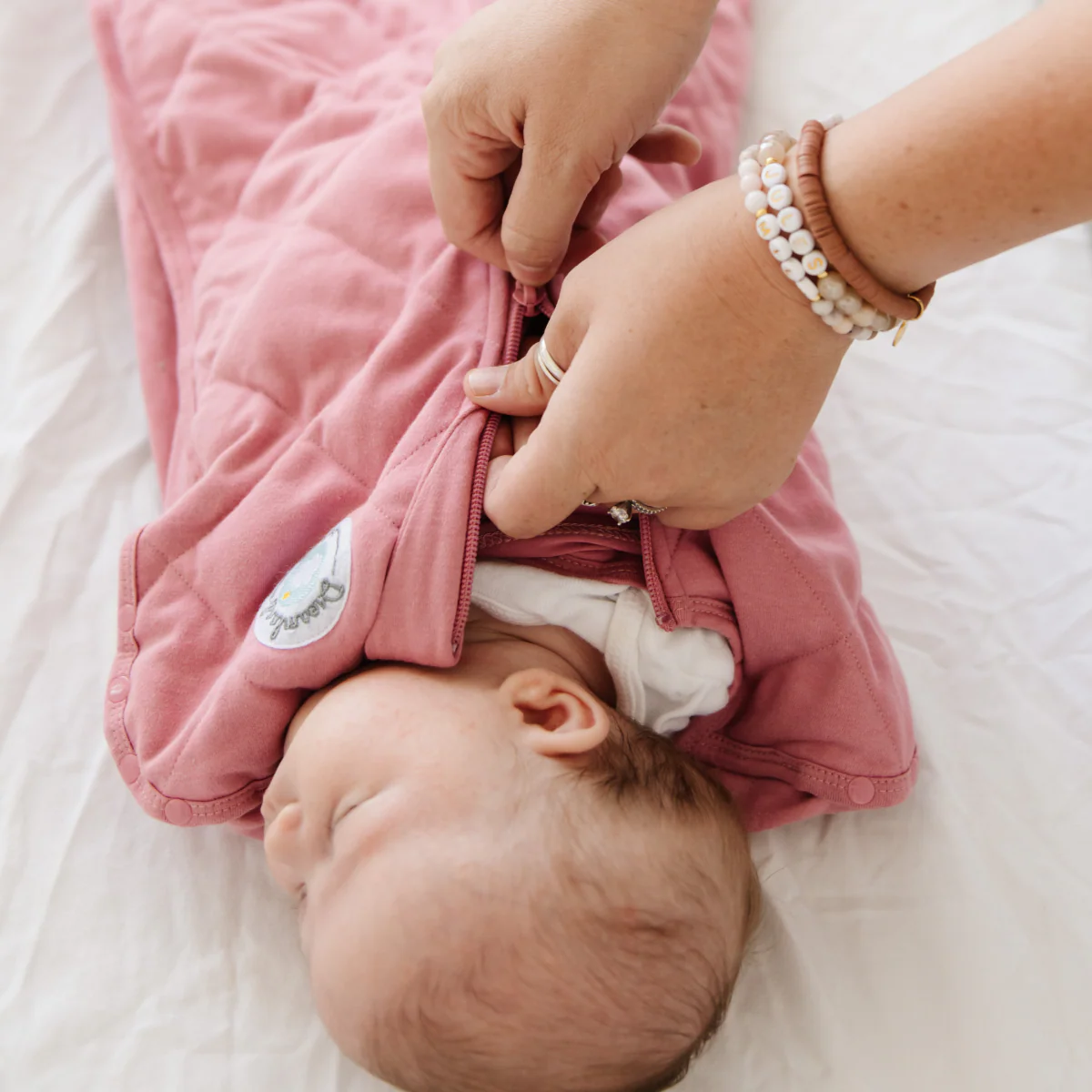 Dream Weighted Sleep Swaddle, Dusty Rose, 0-6 Months product thumbnail 4