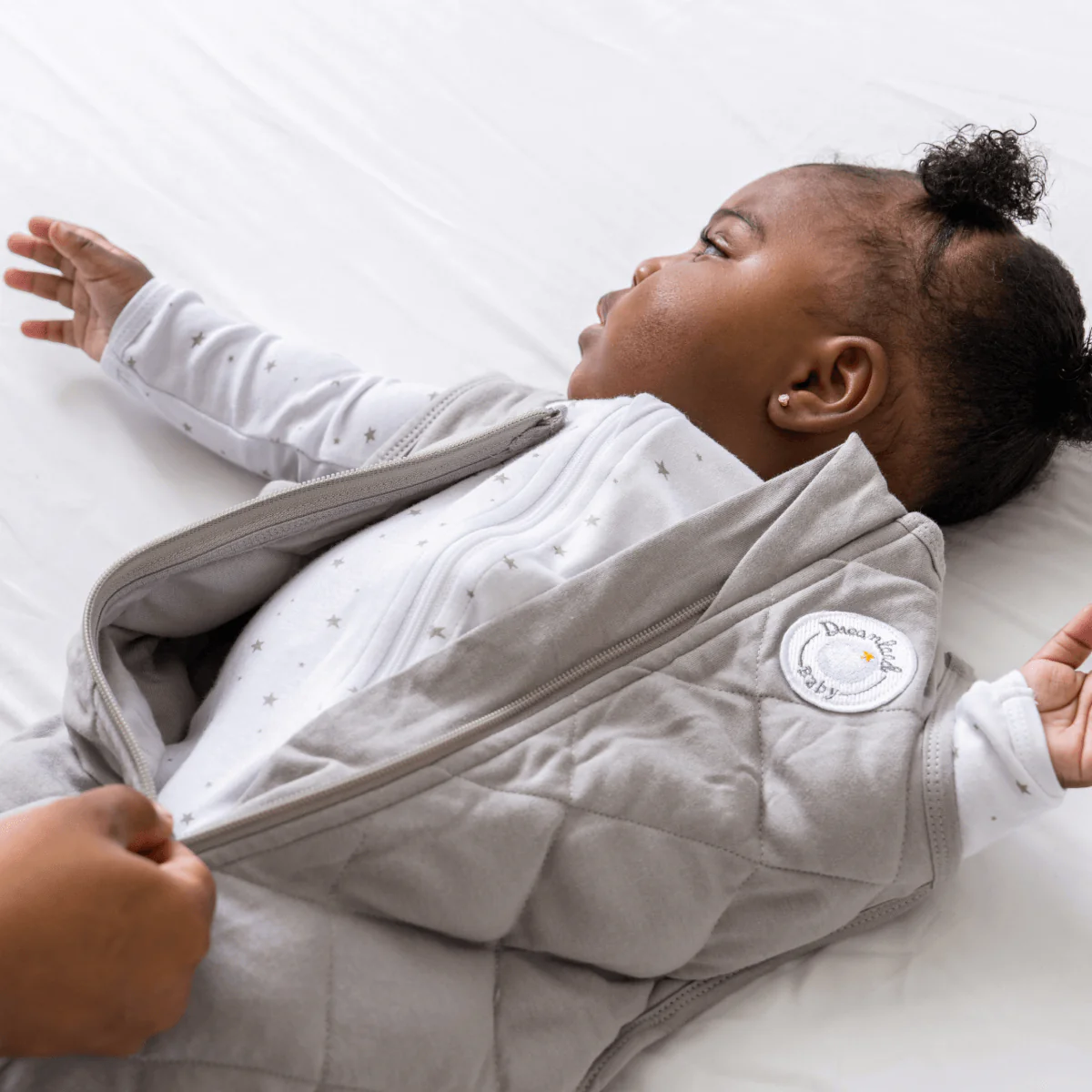 Dream Weighted Sleep Sack, Moon Grey, 6-12 Months product thumbnail 3