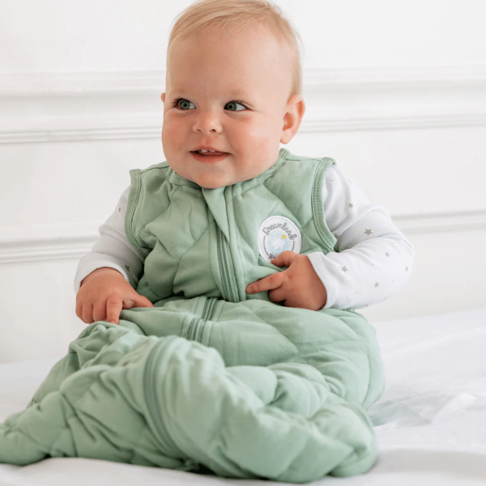 Dream Weighted Sleep Sack, Sage Green, 0-6 Months product thumbnail 2
