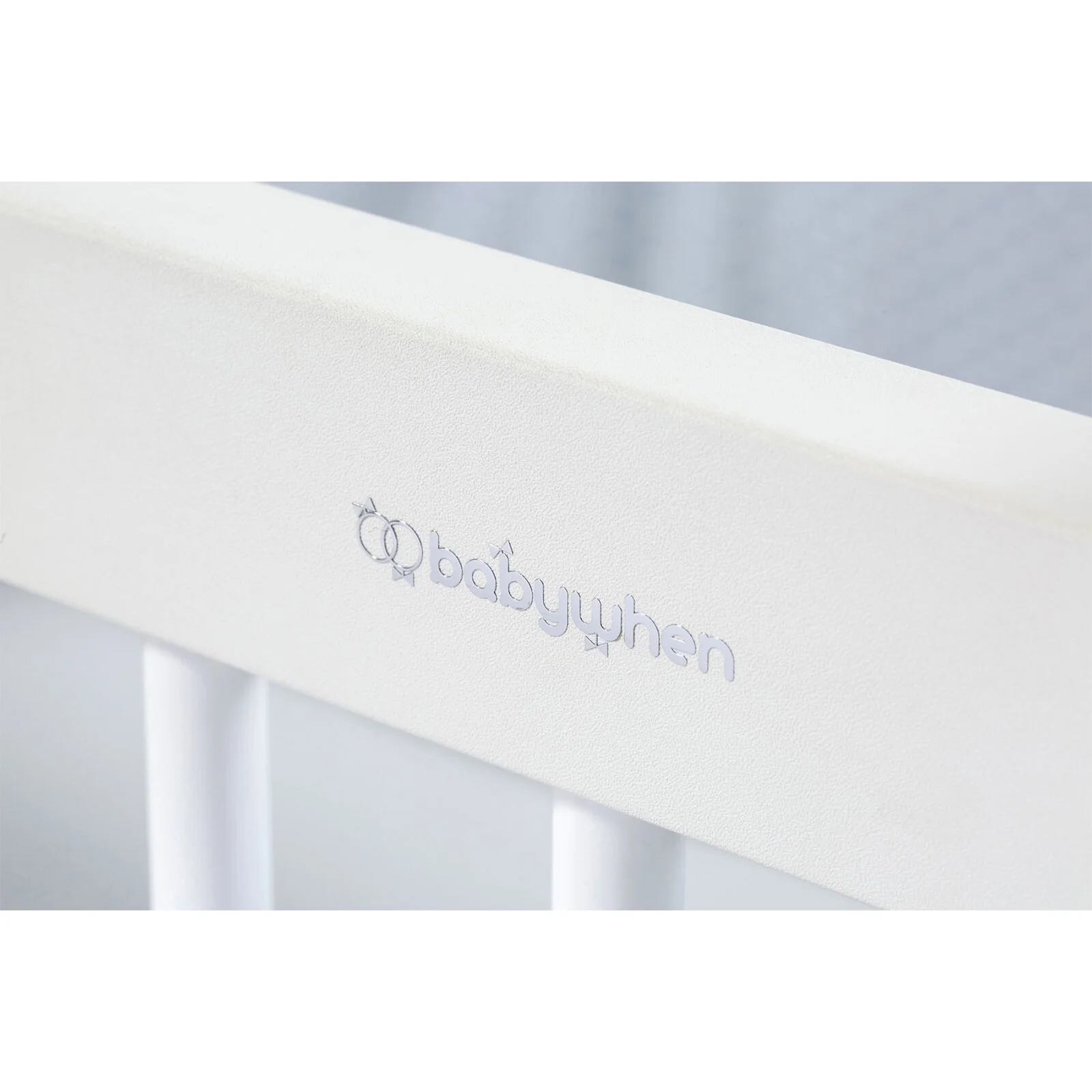 BabyWhen Swinging Wheeled Cradle 50×90, White (BW1030) product thumbnail 4
