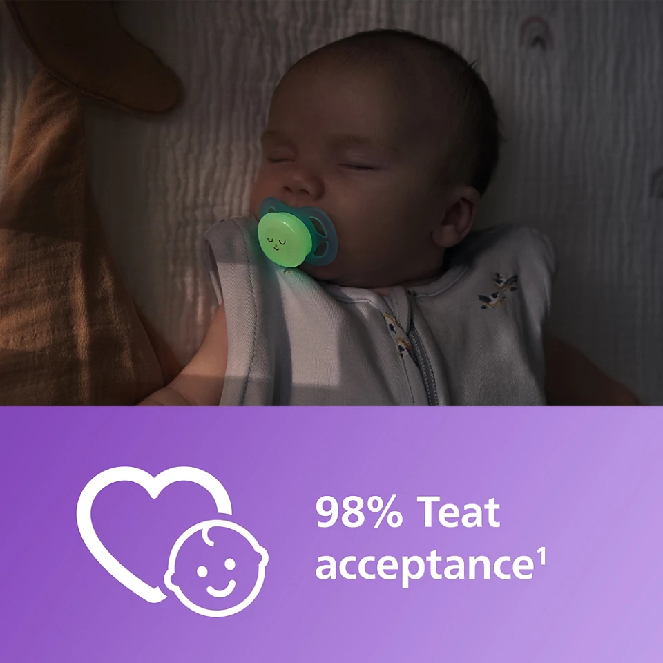 لهاية فيليبس أفنت ألترا ستارت الليلية، 0-2 شهر، للأولاد - الصورة 3