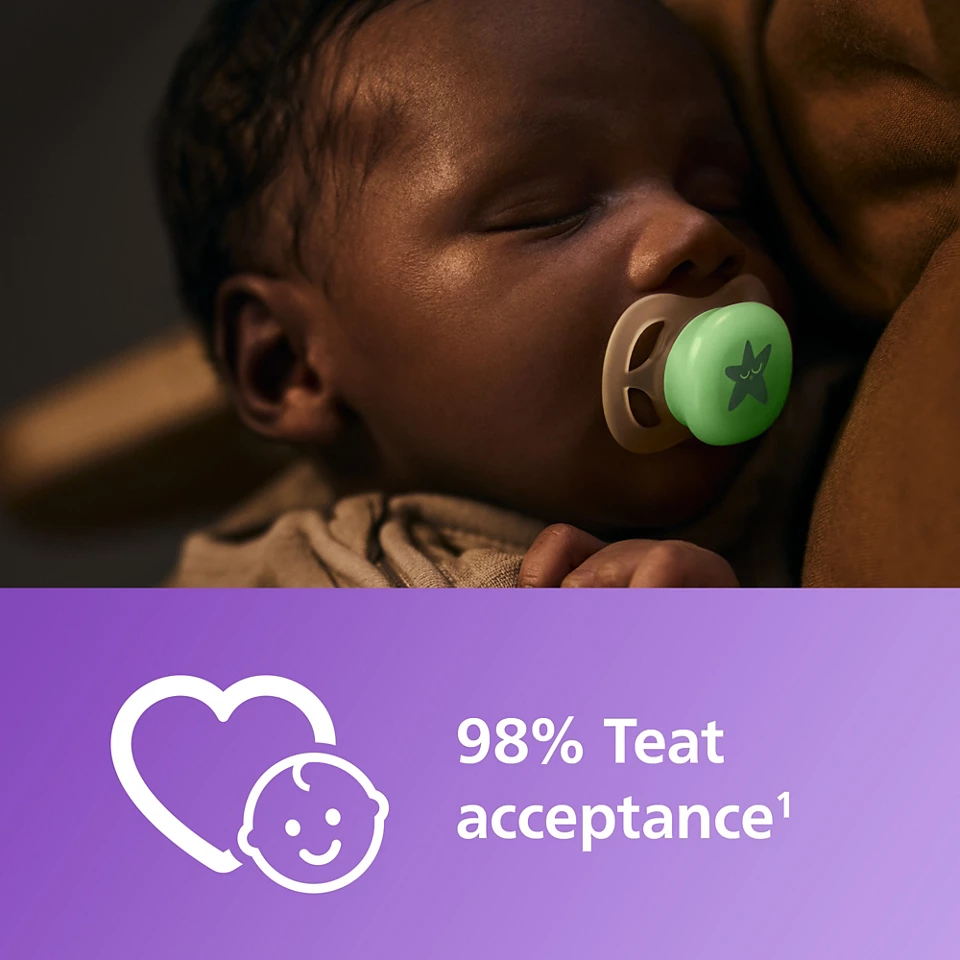 لهاية فيليبس أفنت ألترا ستارت الليلية، 0-2 شهر، للبنات - الصورة 3