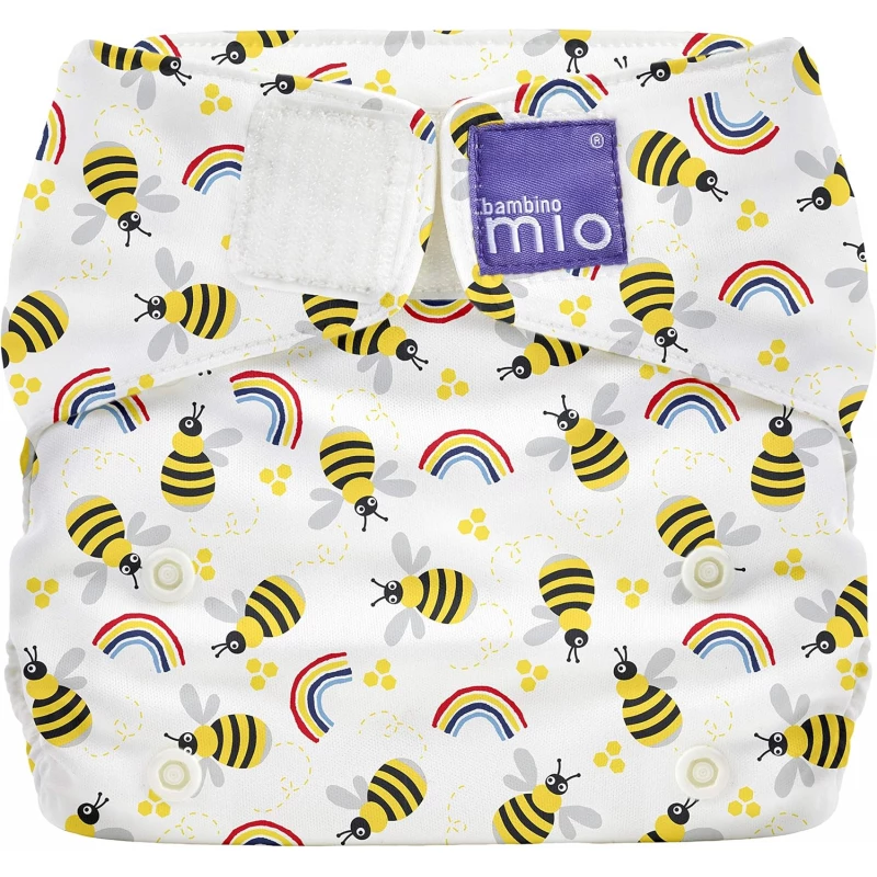 Bambino Mio Reusable Miosolo all-in-one Nappy, onesize, Honeybee Hive