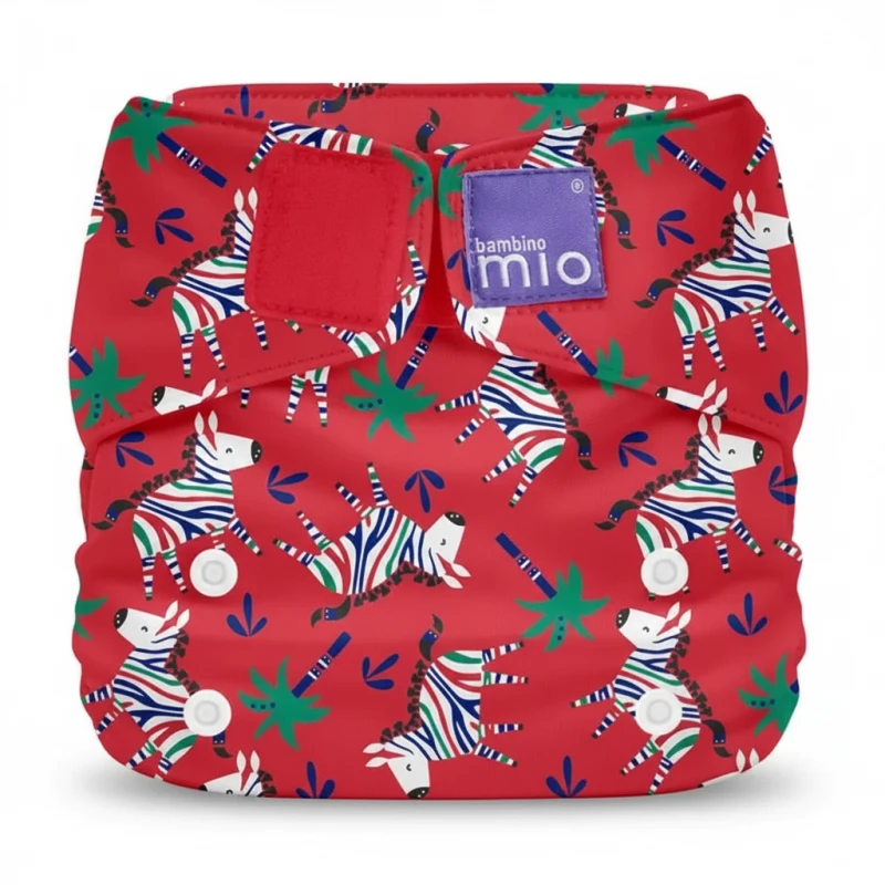 Bambino Mio Reusable Miosolo all-in-one Nappy, onesize, Zebra Dazzle