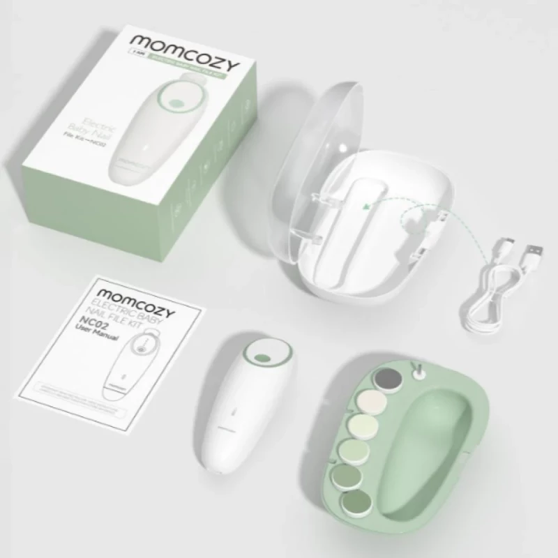 Momcozy Rechargeable Infant Electric Nail Trimmer – green Color product thumbnail 3