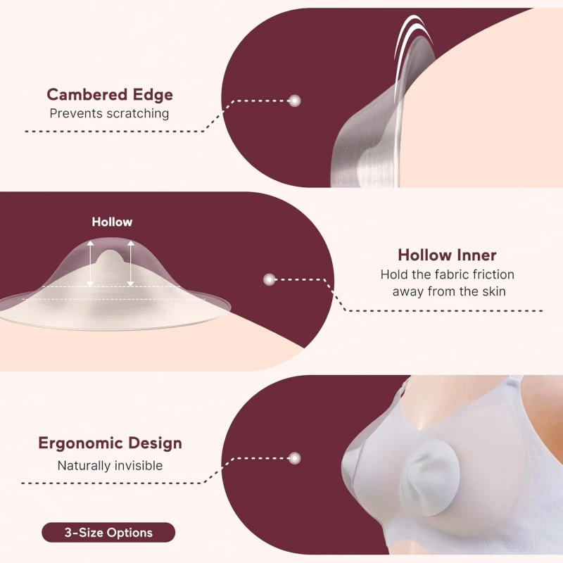 Momcozy Silver Nipple Shields XL 55MM product thumbnail 5