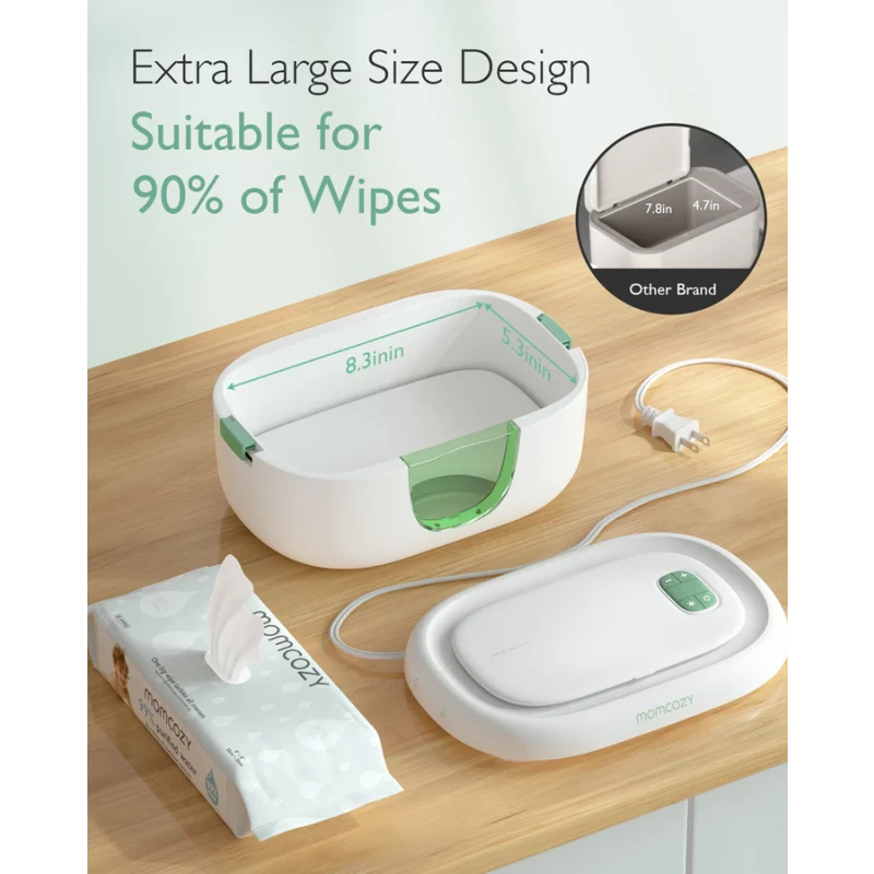 Momcozy Large Capacity Baby Wipe Warmer, White product thumbnail 5