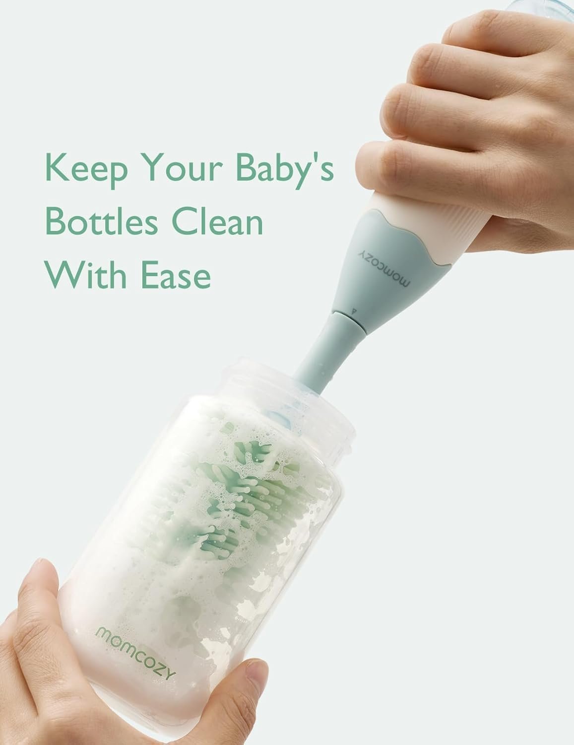 Momcozy Bottle Brush Kit, Innovative Push-Press Design for Better Cleaning product thumbnail 6