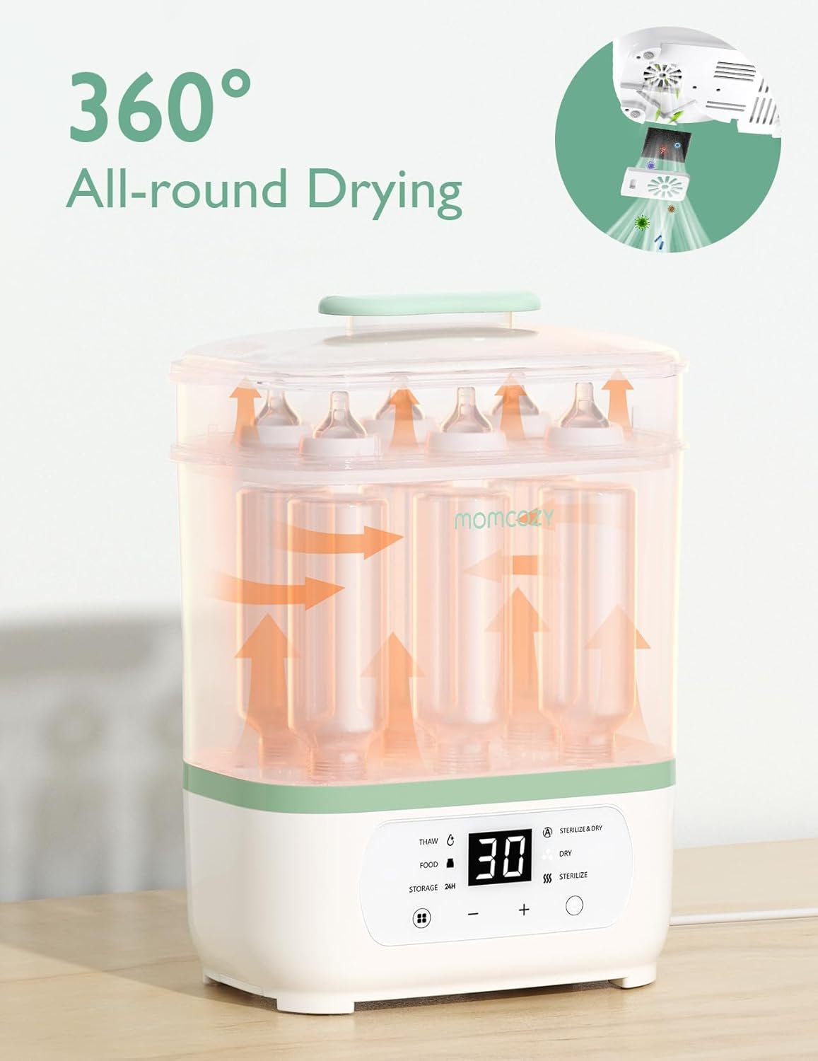 Momcozy Bottle 8 in 1 Sterilizer and Dryer product thumbnail 3