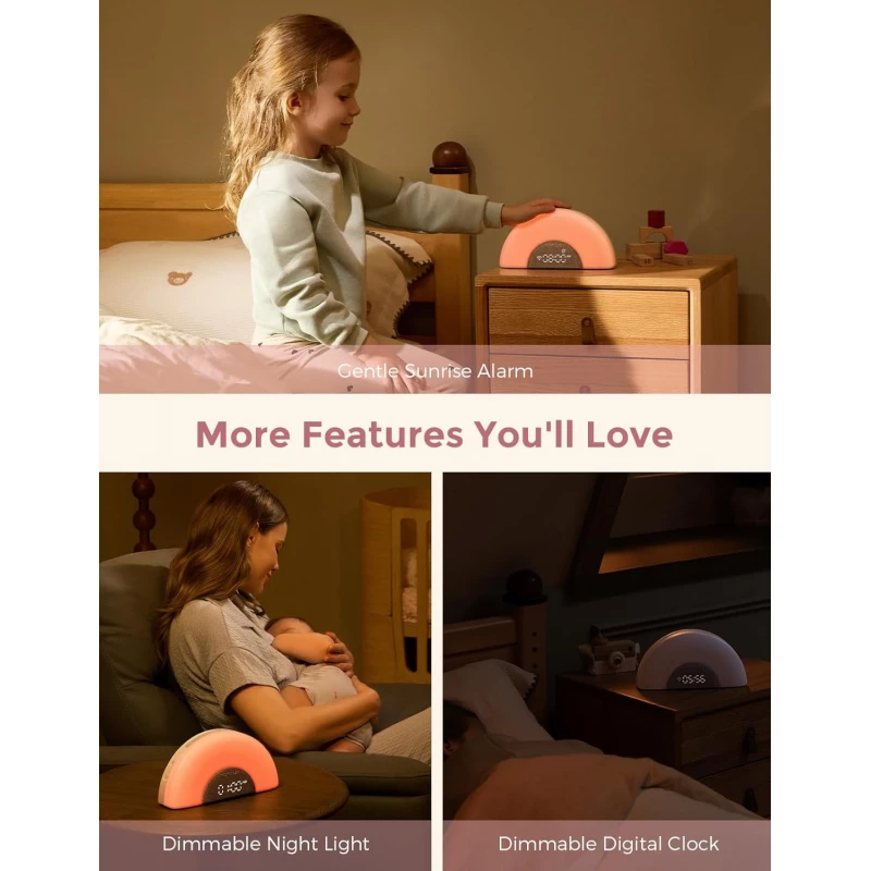 Momcozy DreamSync Tech Smart Baby Sound Machine Rainbow Light & App product thumbnail 4