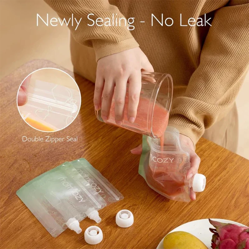 Momcozy Reusable Baby Food Pouches (Pack of 10) product thumbnail 4