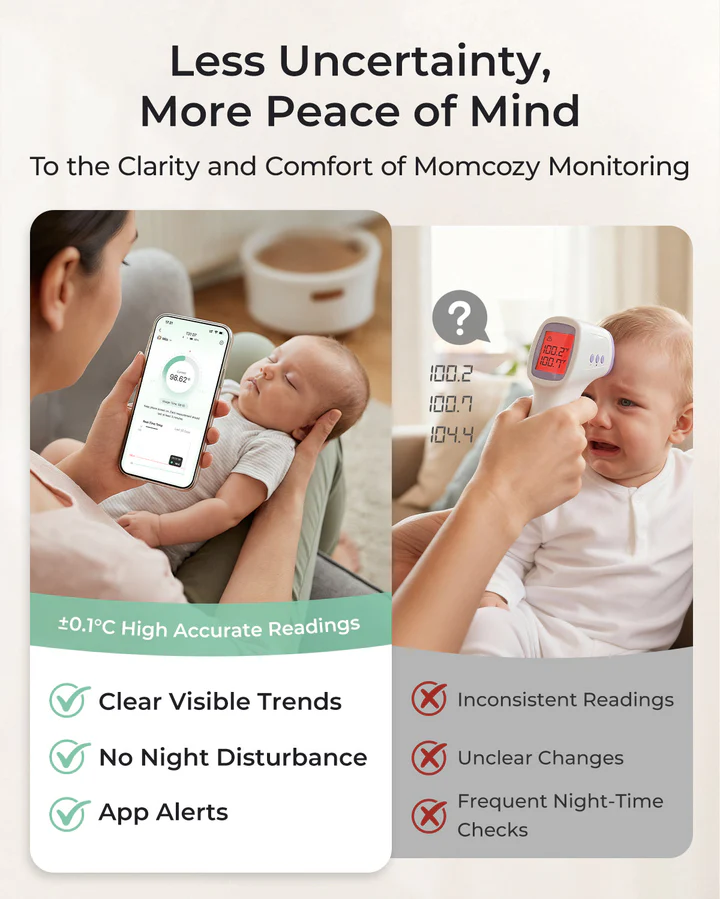 Momcozy Smart Baby Thermometer & CozyBreath – Medical-Grade Accuracy product thumbnail 4