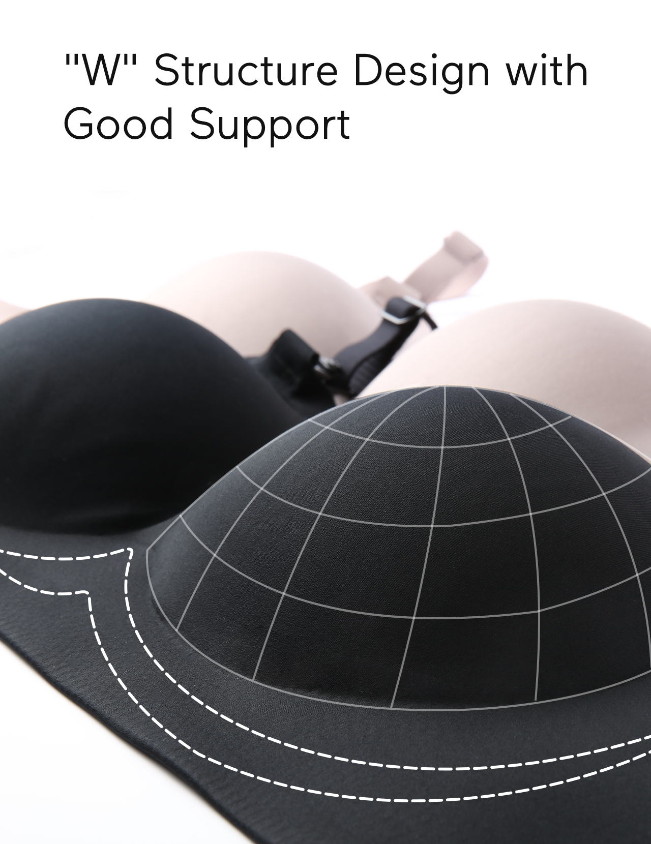 Momcozy Seamless Nursing Bra Black product thumbnail 2