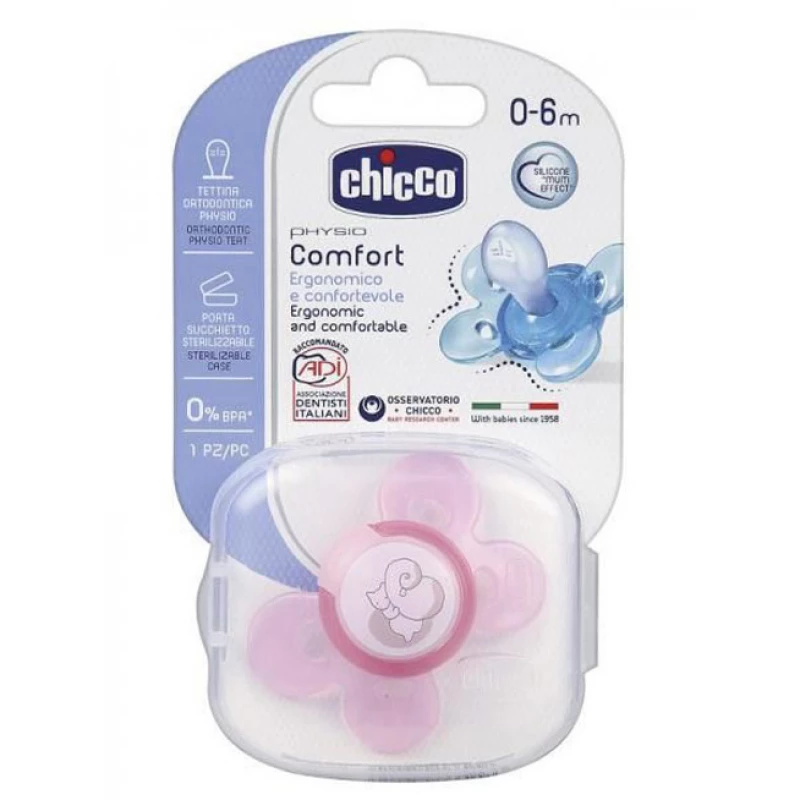 Chicco Physio Comfort Pink (0 – 6 M) Silicone product thumbnail 2