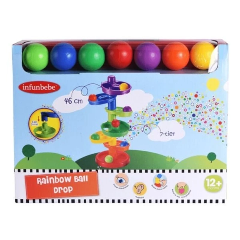 Infunbebe Roll Drop Ball Tower Toy for Babies 12+ Months product thumbnail 2