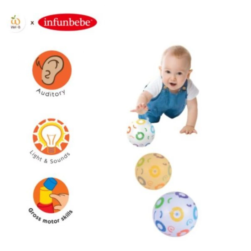 Infunbebe Auto Rolling Ball Baby Toy – Motorized & Fun 6 months and up product thumbnail 2