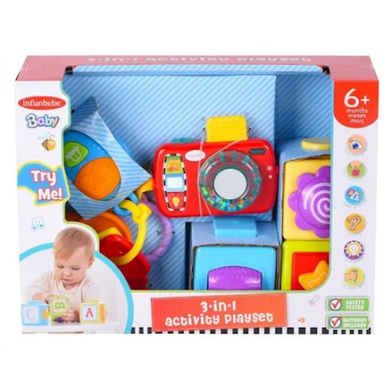 Infunbebe 3-in-1 Baby Toy Camera Set – Fun & Educational