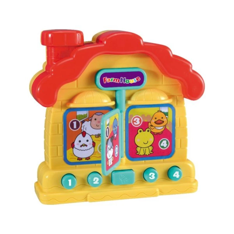 Infunbebe Animal Farm House Toddler Toy with Sounds & Figures