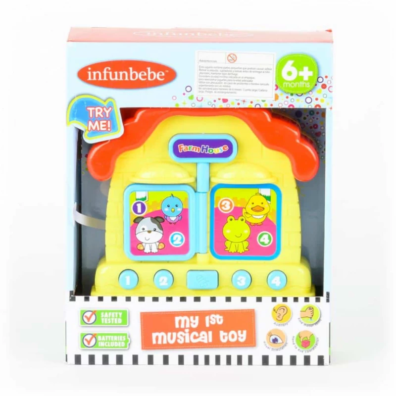 Infunbebe Animal Farm House Toddler Toy with Sounds & Figures product thumbnail 2
