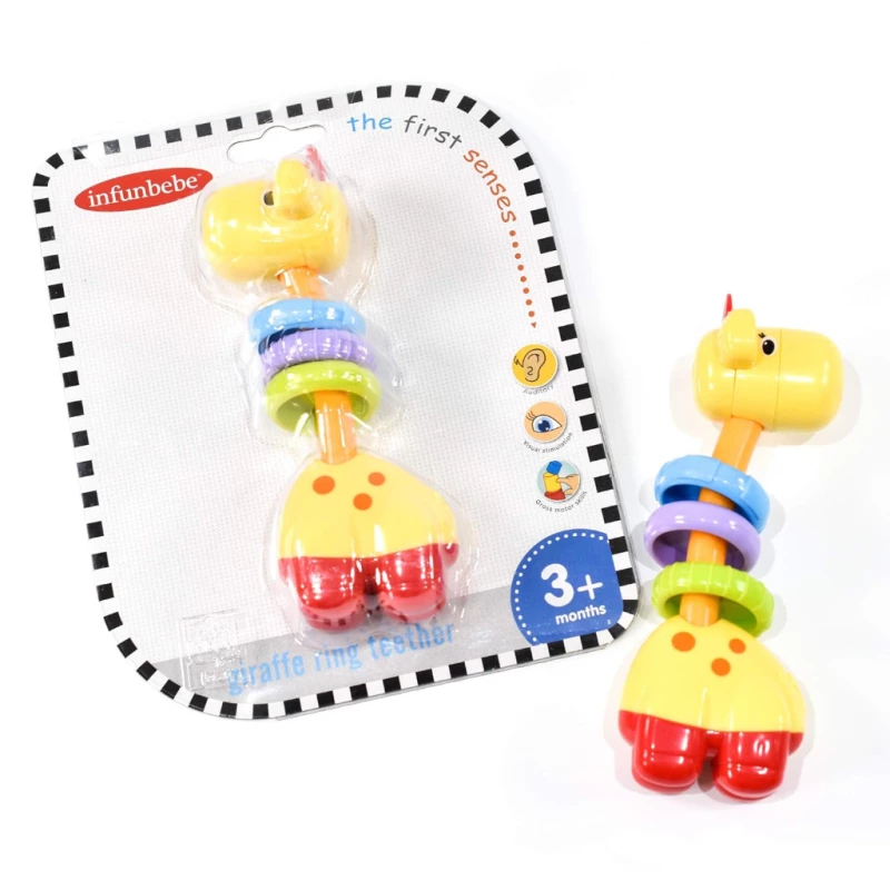 Infunbebe Giraffe Ring Teether – Baby Teething Relief & Sensory Toy product thumbnail 3