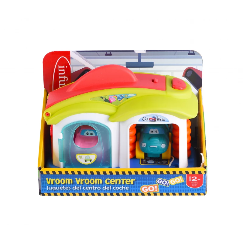 Infunbebe Vroom Vroom Center Toddler Play Set – Car Wash & Race Track