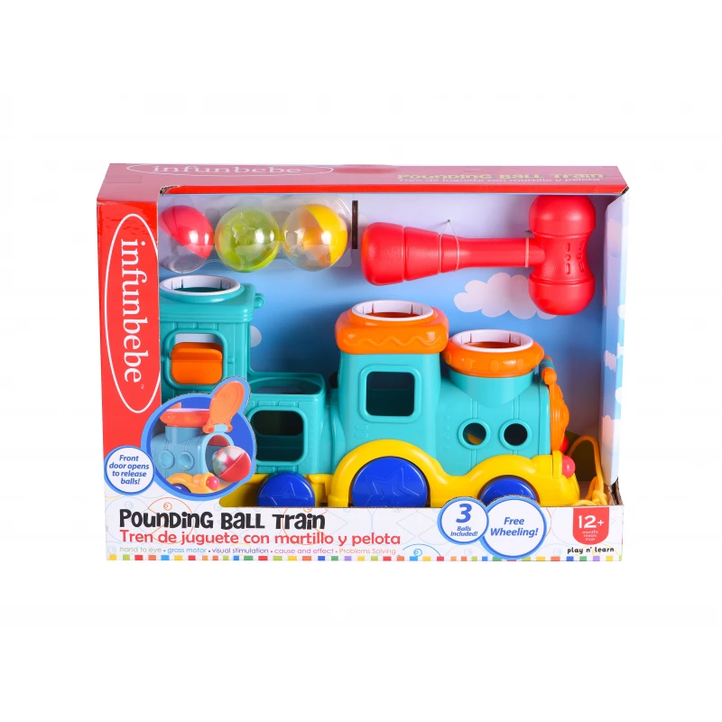 Infunbebe Baby Train Hammer Ball 31cm – Fun & Educational Toy