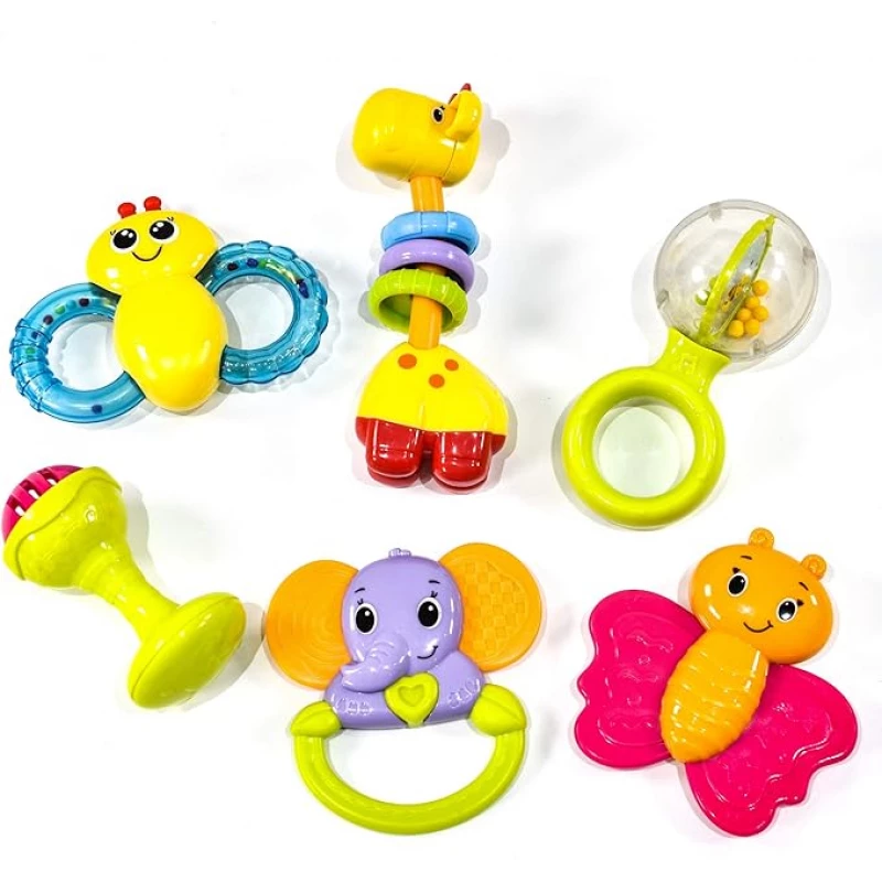 Infunbebe Baby Teething Toys 6 Pack BPA Free 3+ Months product thumbnail 3