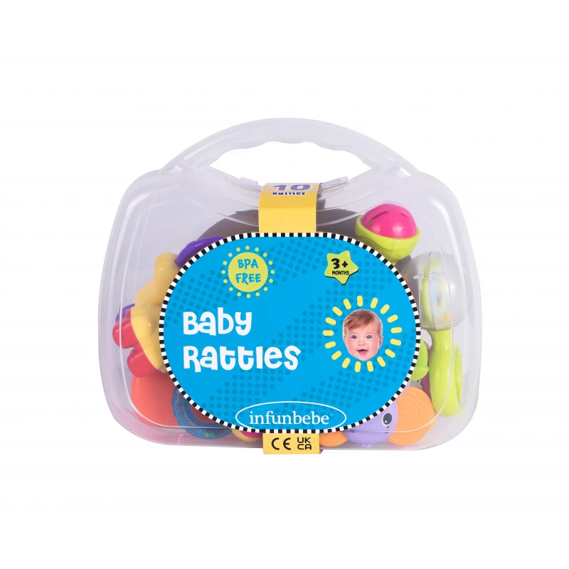 Infunbebe Baby Teething Toys 6 Pack BPA Free 3+ Months