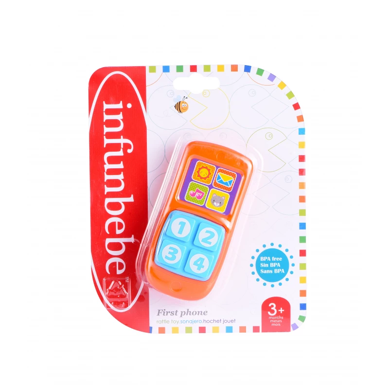 Infunbebe Baby Rattle Phone Toy – Stimulating Sensory Play